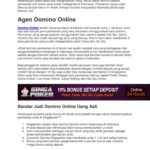 Temukan Agen Domino Terjitu dan Terpercaya di Indonesia